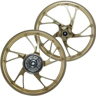 Par de Rodas Liga Leve Freio a Disco CG 150/160 Fan Titan ESD EX (2014+) com Rolamentos e Buchas - imagem 2