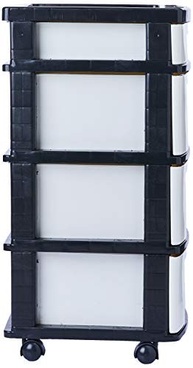 Gaveteiro Plástico 4 Gavetas com Rodízios - Organize com Estilo e Praticidade - imagem 4