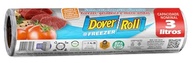 Freezer-Roll Saco Para Alimentos 3 Litros - Rolo com 50 Sacos Transparentes 23x38 cm - imagem 3