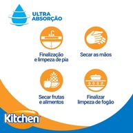 Papel Toalha Kitchen Ultra Jumbo: Kit com 2 Rolos - imagem 2