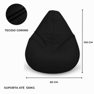 Puff Pêra Gigante Rosa - Conforto e Estilo para Todos os Ambientes - imagem 4