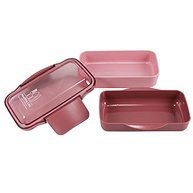 Marmita 2 Divisórias Rosa - Pote Fitness com Tampa Segura para Micro-ondas e Congelador - imagem 5