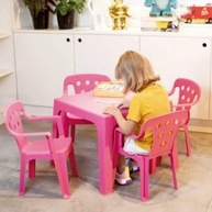 Mor - Mesinha Kids Rosa - Polipropileno UV com Design Infantil Encantador - imagem 3