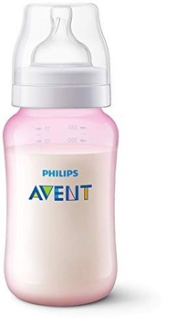 Mamadeira Clássica 330 ml Philips Avent Rosa - Anticólica e Ergonômica - imagem 5