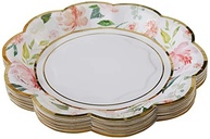 Pratos de Papel Decorativos Florais Rosa 17,78 cm Kate Aspen Premium - Conforto e Estilo para Festas Elegantes - imagem 2