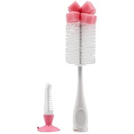 Escova para Mamadeira e Bico com Ventosa Rosa - Limpeza Fácil e Segura - imagem 4