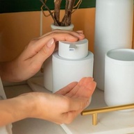 Porta Sabonete Líquido Rosa Duna Bold – Design Moderno e Praticidade no Banheiro - imagem 5