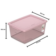 Caixa Organizadora Plástica 15L com Tampa Rosé - Linha My Closet | Organize com Estilo e Praticidade - imagem 3