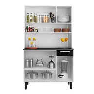 Kit Cozinha Rose Compacta Itatiaia 6 Portas 1 Gaveta em Aço Branco - Modernidade e Organização - imagem 4