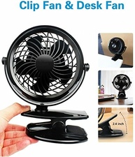 Ventilador Portátil Gazeled com Rotação 360°, USB ou Bateria, Ideal para Casa, Escritório e Acampamento - imagem 5