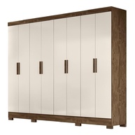 Guarda-Roupas Casal 8 Portas Diplomata Castanho/Baunilha - Organização e Estilo para seu Quarto - imagem 1