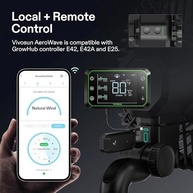 Ventilador Interno VIVOSUN AeroWave E6 15cm - Baixo Ruído, Controle Wi-Fi e Fixação Ajustável para Barracas de Cultivo - imagem 4