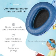Fone Abafador De Ruídos Autismo Infantil Bebê Dobrável Criança Com Hipersensibilidade Protetor Auricular Concha Som para Show Festa Grupo First Shop - imagem 3