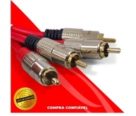 Cabo RCA Automotivo Vermelho 1 Metro KX3: Som Impecável e Livre de Ruídos - imagem 5