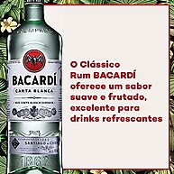 Rum Bacardi Carta Blanca 980ml: Sabor Puro e Versátil - imagem 4