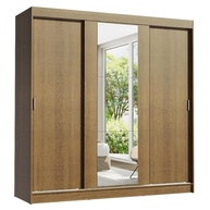 Guarda-Roupa Casal Madesa Reno 3P com Espelho Rustic - Design Moderno e Ampla Capacidade - imagem 4