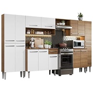 Cozinha Completa Madesa Emilly Joy 15 Portas 1 Gaveta Rustic/Branco - imagem 4