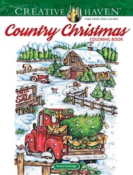Creative Haven Country Christmas: Livro de Colorir Adulto para um Natal Rústico e Relaxante - imagem 1