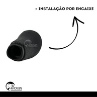 Manopla de Câmbio S-10 2012-2018 6 Marchas Preta com Tampa Cromada - Upgrade Premium - imagem 5