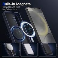 JETech Capa Magnética Azul Profundo para Samsung Galaxy S24+ | Compatível MagSafe e Proteção Anti-Choque - imagem 4