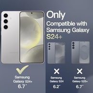 JETech Capa Magnética para Samsung Galaxy S24+ / S24 Plus 5G: Proteção Fosca Translúcida e Compatível com MagSafe - imagem 3