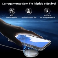 Capa MagSafe Transparente Premium para Samsung Galaxy S24 FE: Slim, Anti-Amarelamento e Proteção Total - imagem 5