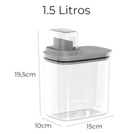 Kit 4 Unidades Dispenser 1,5L - Sabão Líquido, Amaciante e Alvejante | Organize sua Lavanderia com Estilo - imagem 4
