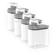 Kit 4 Unidades Dispenser 1,5L - Sabão Líquido, Amaciante e Alvejante | Organize sua Lavanderia com Estilo - imagem 1
