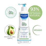 Mustela Gel Lavante Suave 500ml - Sabonete Líquido Corpo e Cabelo Infantil com 93% de Ingredientes Naturais - imagem 5