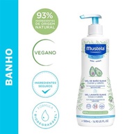 Mustela Gel Lavante Suave 500ml - Sabonete Líquido Corpo e Cabelo Infantil com 93% de Ingredientes Naturais - imagem 4