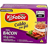 Caldo Bacon KiSabor Pó: Sabor Intenso em 45g - imagem 2