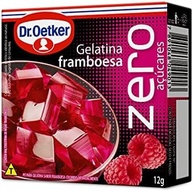 Dr. Oetker Gelatina em Pó Zero, Sabor Framboesa, Sobremesa com Sabor e Consistência Deliciosa, Fácil de Fazer, 12g - imagem 1