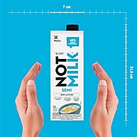 NotMilk Semi Desnatada 1L: Sabor Leite Vegetal Sem Lactose - imagem 5