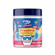 +Mu Creatina Monohidratada 100% pura Sabor Pink Lemonade - 210g - imagem 3