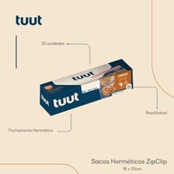 Tuut Jogo de Sacos com Fechamento Hermético 18cm 20 Unidades – Conservação e Proteção - imagem 4