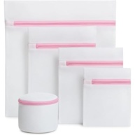 Kit 5 Sacos de Lavar Roupas Delicadas Premium | Proteção Total para Lingeries, Meias e Peças Finas com Zíper Reforçado - imagem 2