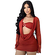 Trijunto Tule GRINGA-EUPHORIA: Conjunto Blusa + Saia - imagem 1