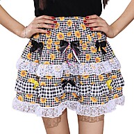 Saia Junina Preta com Girassol – Estilo e Conforto para a Festa - imagem 1