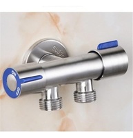 Torneira Registro T com Dupla Saída em Aço Inox – Válvula de Controle Duplo para Instalações Hidráulicas - imagem 1