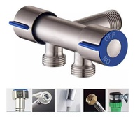 Torneira Registro T com Dupla Saída em Aço Inox – Válvula de Controle Duplo para Instalações Hidráulicas - imagem 5