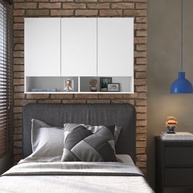 Armário Multiuso Aéreo 3 Portas Milão - Design Moderno para Cozinha, Quarto e Sala - imagem 3