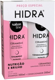 Salon Line, Kit Shampoo e Condicionador, Hidra Nutrição e Brilho, Vegano - Todos os Tipos de Cabelos, 300 ml cada - imagem 1