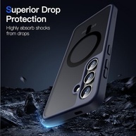 JETech Capa Magnética Azul Profundo para Samsung Galaxy S24+ | Compatível MagSafe e Proteção Anti-Choque - imagem 5
