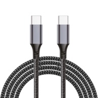 Cabo USB-C Turbo 100W 2M Trançado: Carregamento Rápido para iPhone e Samsung - imagem 2