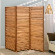 Biombo Decorativo de Madeira 3 Folhas Sanfonado Natural - Maju Madeiral - imagem 2