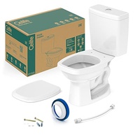 Kit Bacia Sanitária com Caixa e Assento Like - Ecoflush 3/6L, Design Moderno 36x61x74cm - imagem 2