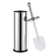 Escova Sanitária com Suporte em Inox – Design Moderno e Resistente para Banheiro (Prata Lisa) - imagem 2