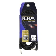 Cabo de Microfone Ninja L Cable Santo Angelo 9,15m P10 90° - Som Profissional e Durabilidade - imagem 1