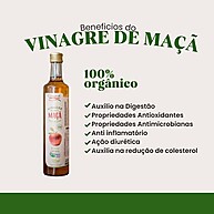 Vinagre Orgânico de Maçã 500ml - São Roque - imagem 1