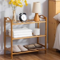 Sapateira de Porta em Bambu com 3 Prateleiras - Organize Seus Calçados com Estilo e Sustentabilidade - imagem 5